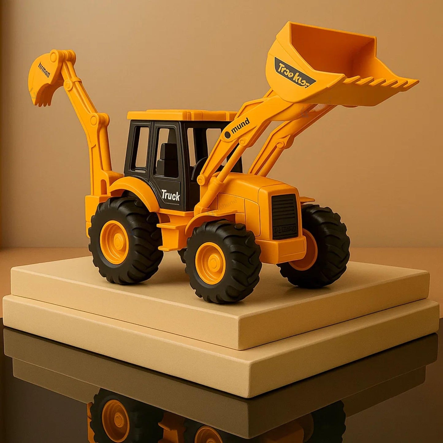 Graphene 2 In 1 Bulldozer Excavator Construction Vehicle Jcb Toy For Kids Truck Pull Back Heavy Duty Unbreakable Engineering Fri
