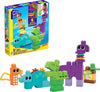 MEGA BLOKS Toddler Building Blocks Set, 24 Pieces, Plastic, Dinos, Model HKN43, Ages 1+