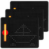 Yexiya 3 Pcs Magnetic Drawing Board for Kids, Toddler Travel Drawing Kit Magnet Sketch Thread Board with Stylus Pen and Beads To