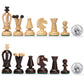 Husaria European International Chess Wooden Game Set, King'S Classic - 13.8 Inches Medium Size Chess Set With Handcrafted Chessmen And Felted Folding Board