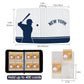 Baseball Card Binder With Sleeves 400 Pocket, Baseball Card Holder For Trading Cards Baseball Collector Album New York Sports Ca