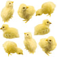 8 Pcs Realistic Easter Chicks Simulated Fluffy Chicken Yellow Chicken Figurines For Easter Egg Fillers Easter Party Favors, 4 St