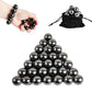 28 Pcs Magnetic Balls Fidget Toy  mature-themed Fidget Toys  Magnet Balls Can Replace Ferrite Putty  Office Desktop Decoration  Stress Relief  Anti Anxiety Magnetic Balls Executive Desk Toys (Black)