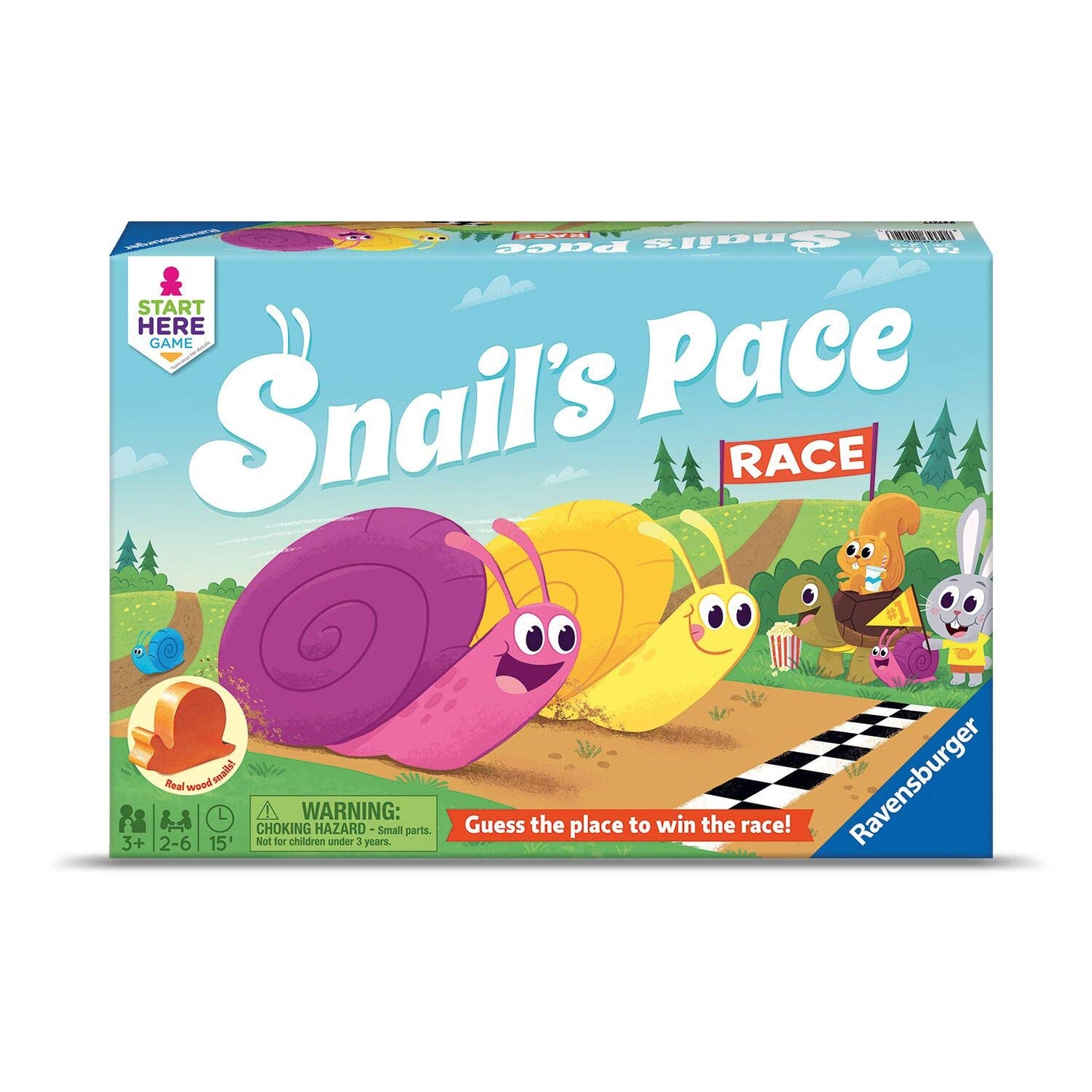 Ravensburger Snail'S Pace Race Game For Age 3 & Up - Quick Children'S Racing Game Where Everyone Wins! , Gold