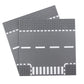 Classic Road T-Junction Base Plates  City Street Building Kit  25 x 25 cm Town Baseplate for Building Bricks Compatible with All Major Brands (T-Junction 2) Pieces