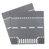 Classic Road T-Junction Base Plates  City Street Building Kit  25 x 25 cm Town Baseplate for Building Bricks Compatible with All Major Brands (T-Junction 2) Pieces
