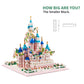 Kadablk Castle Micro Blocks Building Set, 4000+ PCS, Pink, Model 7830, Plastic - Ideal for Adults and Teens