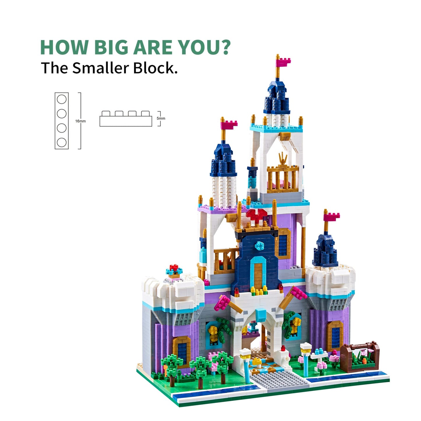 Kadablk Architecture Micro Blocks Building Castle Sets,2800+ Pcs, Mini Bricks Building Blocks For Adults And Teens