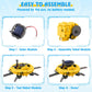 Playsheek Stem Projects For Kids Ages 8-12 Solar Robot Kit 6-In-1 Space Toys For 10-Year-Old Boy Girl Gift Toys Science Kits Christmas Birthday Gifts For 8 9 10 11 12 Year Old, Yellow
