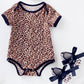 Reborn Baby Doll Leopard Romper Clothes Set For 20-22 Inch Reborns Newborn Girl Dolls Bodysuit Toy