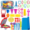 Dough Tools for Kids, 41Pcs Dough Toys Include Play Food Molds - Cupcakes, Ice Cream, Burger, Fries, Noodle, Play Bulk Pack with