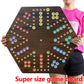 Extra Large Wahoo Board Game Wooden Original Board Game 2 Side Painted Fast Track Game For 4 Player And 6 Player With 30 Marbles