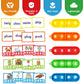 Aizweb CVCC & CCVC Word Game - Phonics Flash Cards for Preschool & Kindergarten, Montessori Spelling Toy, Special Education Supplies