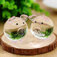 Jaswass Crystal Pig Figurine Mini Glass Animal Figurine Collectible Statue Set Of 2 For Decoration, Small Crystal Pig Decorative