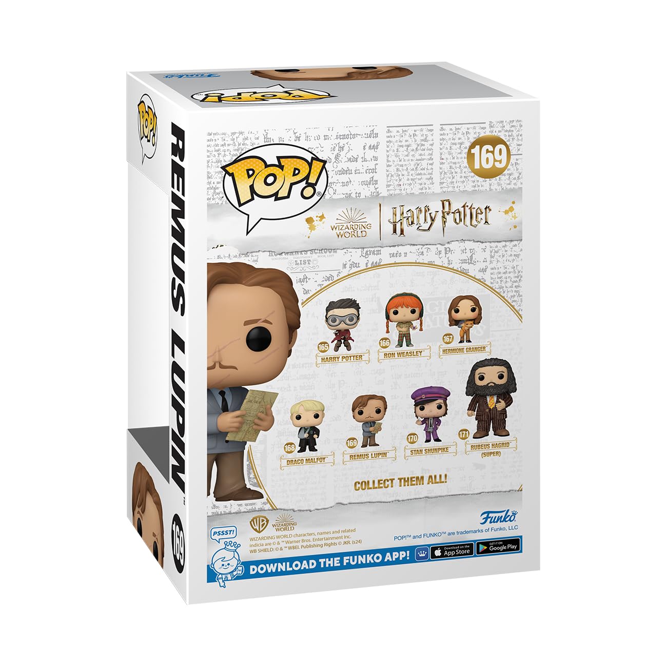Funko Pop! Movies: Harry Potter Prisoner Of Azkaban - Remus Lupin With Map - Collectable Vinyl Figure - Gift Idea - Official Merchandise - For Kids & Adults - Movies Fans