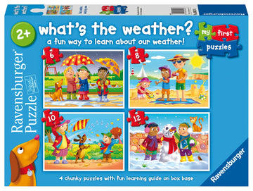 Ravensburger My First Puzzles: What'S The Weather? (6: 8: 10 & 12 Piece) Jigsaw Puzzle For Kids - Every Piece Is Unique, Pieces