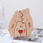 Personalized Wooden Bear Puzzle With 2-8 Names Custom Family Name Puzzle Customized Wooden Puzzle Gifts For Christmas