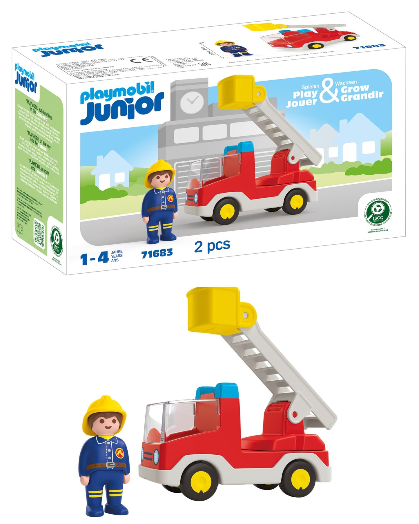Playmobil Junior: Ladder Unit Fire Truck