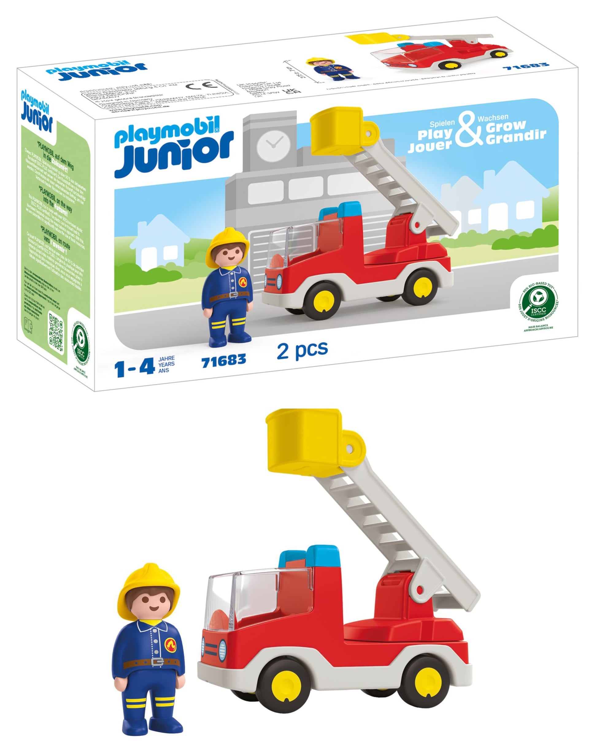Playmobil Junior: Ladder Unit Fire Truck