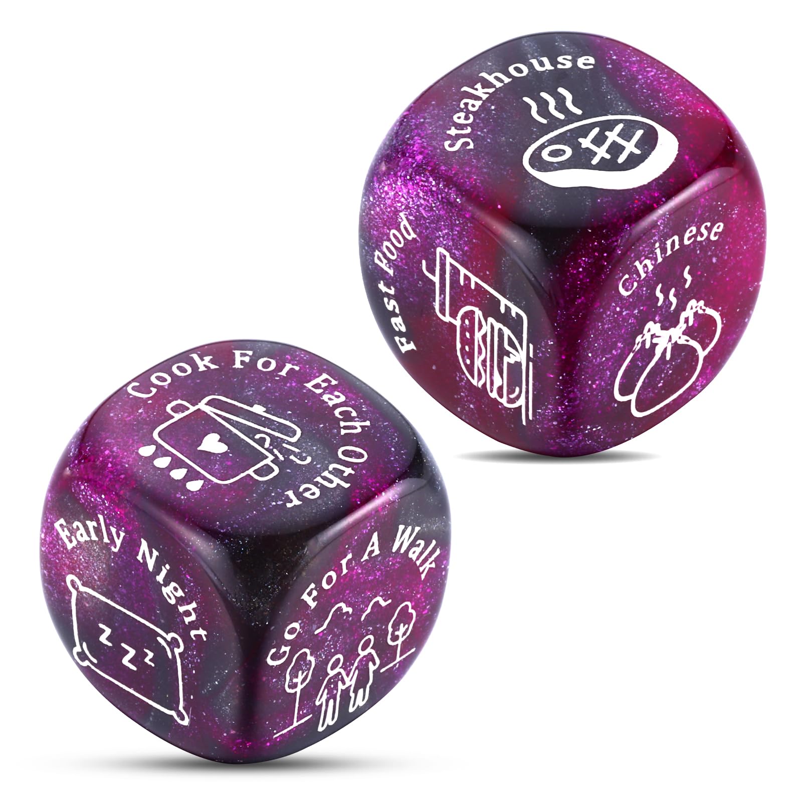 Date Night Dice, For Him Her Wedding Birthday Valentines Gift For Him Her Funny Gift For Women Men Couple Gifts, Romantic Dice F