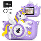 Kids Camera Toys Digital Camera For Kids, Christmas Birthday Gifts For Girls Age 3-12, Selfie 1080P Hd Video Digital Camera For 3 4 5 6 7 8 9 10 Year Old Girls With 32Gb Sd Card