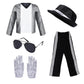 Actlati Dance Star Costume For Kids 80S 90S Pop Stage Halloween Cosplay Costume Set For Boy Hip Hop Role Play Kits 4-9 Years