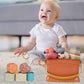 Byfwh 5 In 1 Montessori Baby Toys For 6-48 Months,Shape Sorters Stacking Cups,Rings Toy Links,Soft Stacking Rings,Blocks Set,Sof