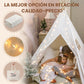 Tiny Land Kids Teepee Tent - 100% Cotton, White, Foldable with Padded Mat & Star Lights, Model ZRW-ETZP-SBN010, for Ages 3+