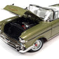 AW AUTO WORLD 1:18 Scale Diecast Model - 1957 Chevrolet Bel Air Convertible, Green, Plastic