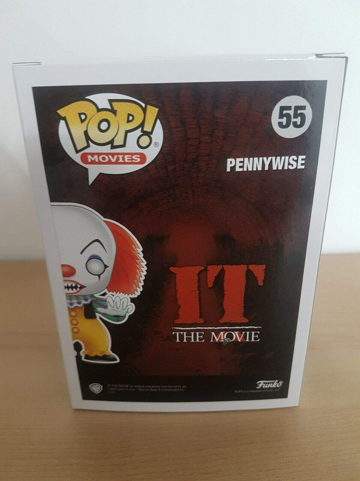 Funko- It Classic-Pennywise Exclusive (Black & White) Other License Figurine, Multi-Colour, 35158