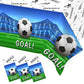 Heboland 3 Pieces Soccer Party Table Cloth,Large Size 54 x 108 Inch Rectangular Soccer Tablecloth Plastic Table Cover for Men Bo