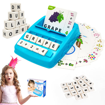 Matching Letter Game For Kids, 2 In 1 Educational Toys Alphabet Spelling & Reading, Number & Color Recognition, Flash Cards Learning Toys Gifts For Preschool Kindergarten Boys Girls Ages 3 4 5 6 7 8…