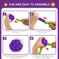 Fort Building Kit For Kids,Stem Construction Toys, Educational Gift For 3 4 5 6 7 8 9 10 11 12 Years Old Boys And Girls,Ultimate Creative Set For Indoor & Outdoors Activity,140 Pcs,Purple