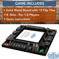 We Games Shut The Box Dice Game, Wooden Board Game For 1-4 Players, 14 Inches
