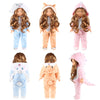 18 Inch Doll Clothes - Onesie Pajamas Fit 18 inch Girl Doll and More (3SET)