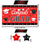 Katchon, Red And Black Graduation Decorations 2025 Set - Pack Of 40 | Red 2025 Balloons, Congrats Grad Banner | Graduation Decorations Class Of 2025 Red And Black | 2025 Graduation Party Decorations