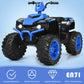 Olakids 12V Kids Ride On Atv, 4 Wheeler Electric Vehicle For Toddlers, Battery Powered Motorized Quad Toy Car For Boys Girls With Led Lights, Music, Horn, High Low Speed, Soft Start (Blue)
