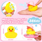 Sotiff Mini Rubber Ducks Bulk For Kids Children Cute Yellow Duck Toy For Dashboard Of Car Bathtub Ornaments With Sunglasses Swim Ring Mini Hat Necklace And For Baby Shower(12 Sets,Sweet)