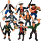 Artcreativity Pirate Action Figure Playset, Set Of 8 Legendary Plastic Figures In Assorted Poses, Cool Pirate Toy Set For Kids, 