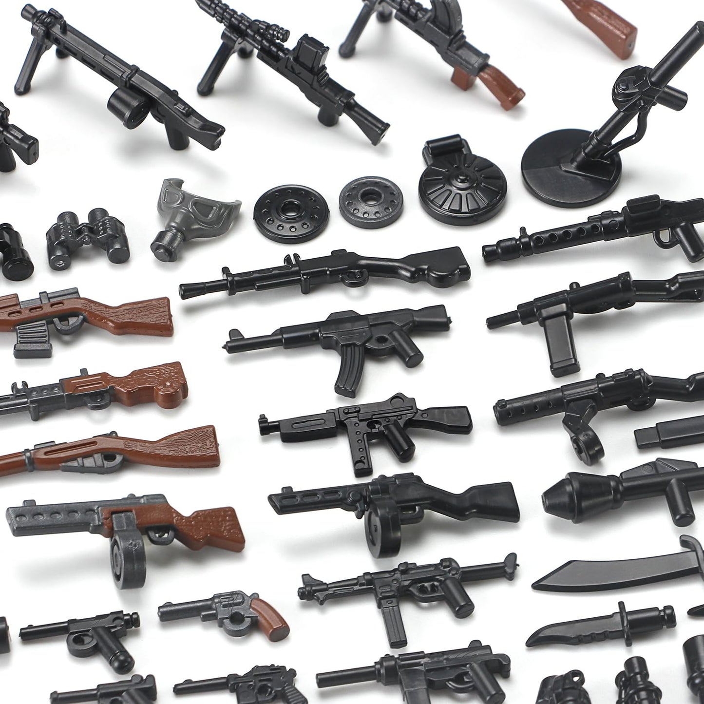 Feleph WW2 Military Weapons Pack Toy Building Set, Small, ABS Model T148
