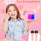 Mini Karaoke Machine For Kids, Portable Bluetooth Speaker With 2 Wireless Microphones And Led Light, Birthday Gifts For 4 5 6 7