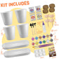 4 Set Paint & Plant Flower Gardening Kit - Gifts For Girls Ages 8-12, Arts And Crafts For Kids Ages 8-12, Kids Gardening Set, Bi