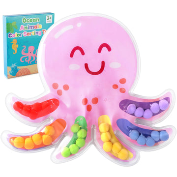 Color Sorting Toys Sensory Toys : Fine Motor Skill Games Learning For Toddlers, Color Matching Fidget Sensory For Calm Down, Pre