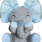 Aidiya Elephant Stuffed Animals Baby Gifts Peluches Ear Interactive Elephant Talking Singing Plush Toys For Girls Boys Gift Adjustable Volume 11.8' Set (Blue)