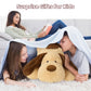 Morismos 5Lbs Dog Weighted Stuffed Animals 32'', Giant Large Stuffed Dog Weighted Plush, Big Dog Puppy Pillow For Adults Kids