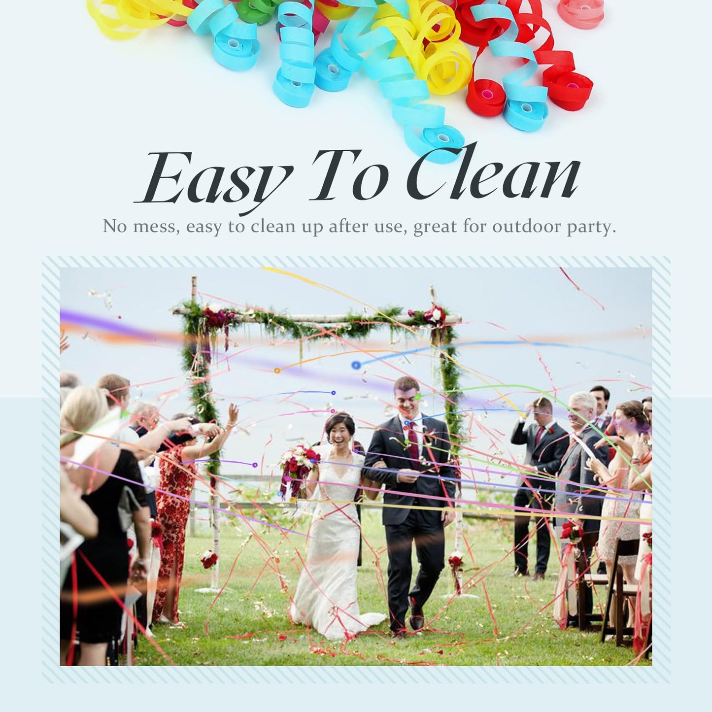 FameFame 30Pack Colorful Streamer Poppers, No Mess Multi-color Paper Crackers, Hand Throw Confetti Streamers for Birthday, Weddi