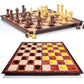 Magnetic Travel Chess Set,3 In 1 Chess Checkers Backgammon Set, Travel Magnet Chess Game With Folding Case Chess Board (Brown, 1