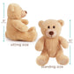 Benben Teddy Bear Stuffed Animal, 5 Pack 8 Inch Small Stuffed Teddy Bear Bulk, Shaggy Plush Toy, Baby Shower Decoration, Gifts F