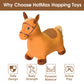 HotMax Brown Inflatable Hopping Horse Toy for Toddlers, Plush Bouncy Ride-On, Ideal Birthday Gift for 18 Months to 4 Years Old