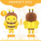 8 Pcs 5 Inch Stuffed Bees Plush Soft Small Bee Stuffed Animal Realistic Cartoon Little Honey Toy Adorable Doll For Birthday Party Decorations Diy(Vivid Style)